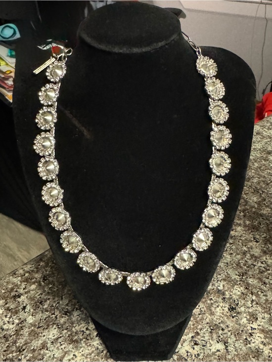 TOVA Jewelry - TOVA Crystal Cluster Necklace in Silver Tone- rare!